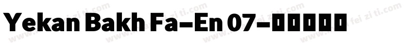 Yekan Bakh Fa-En 07字体转换